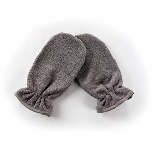 Face and Body Mitts - Gray